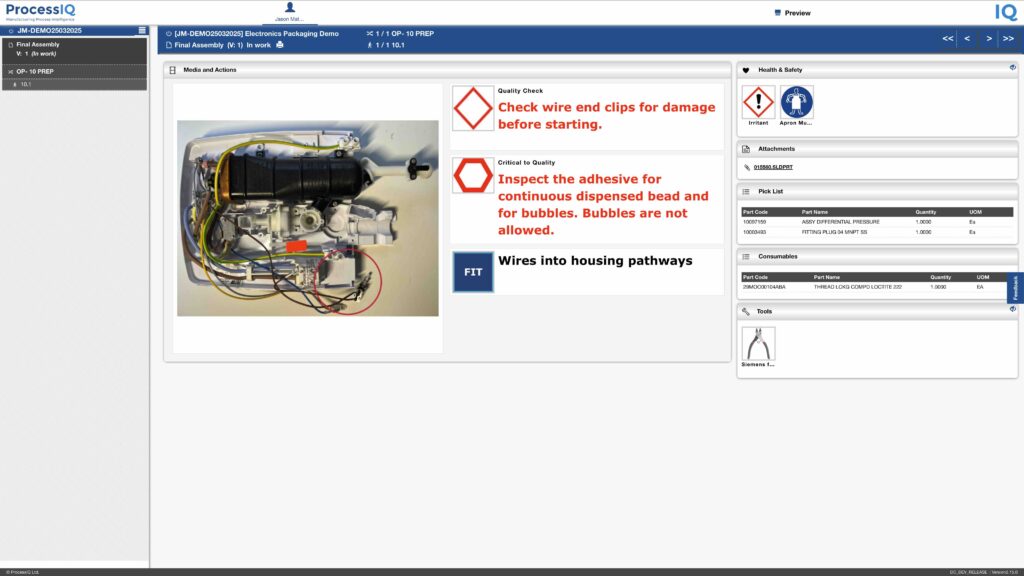 Integrating electronic work instructions to existing ERP & MES systems is easy