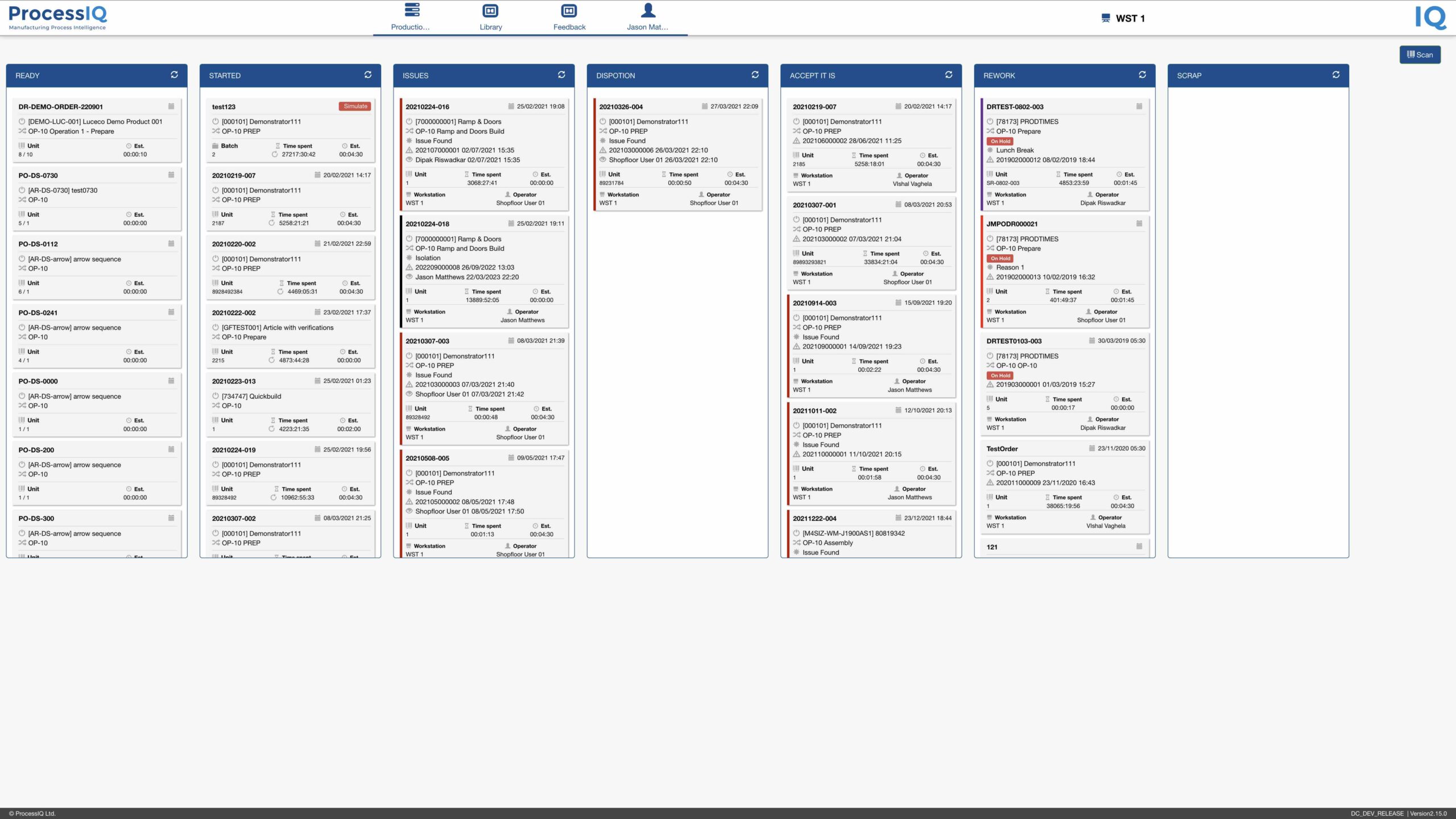 Ensure operators can only select the latest version of build processes connected to your production orders