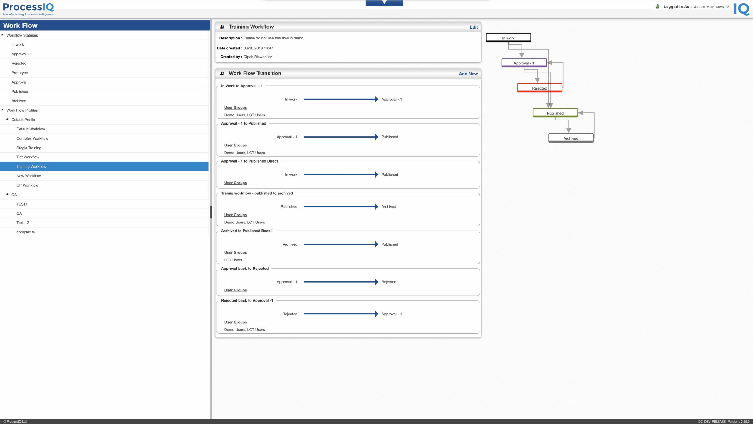 Ensure revisions of processes and work instructions efficiently controlled.