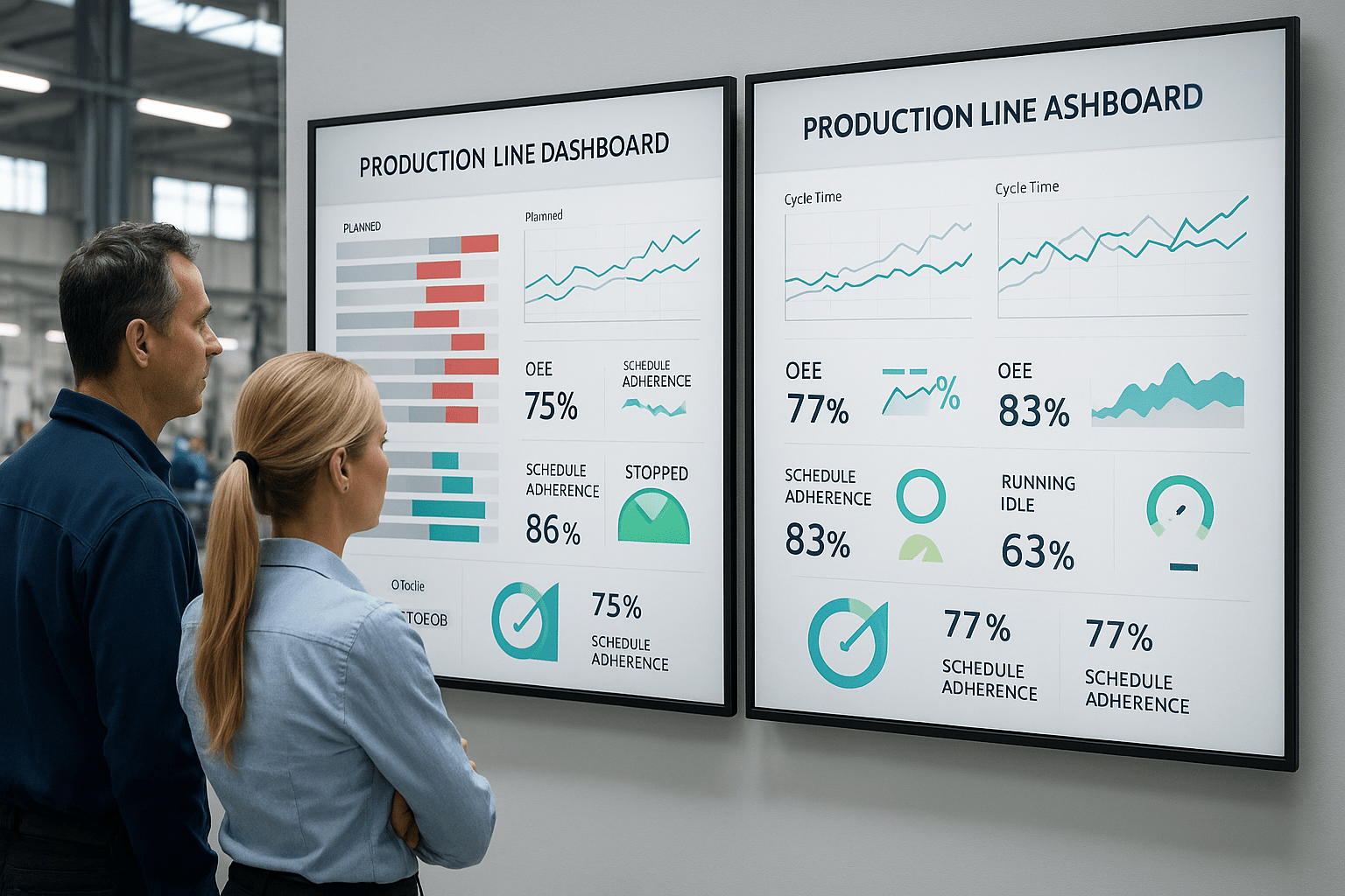 Production dashboards-mes